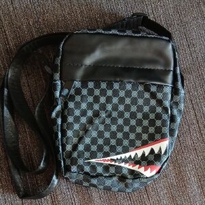 Stylish Black and Gray Mini Crossbody Bag